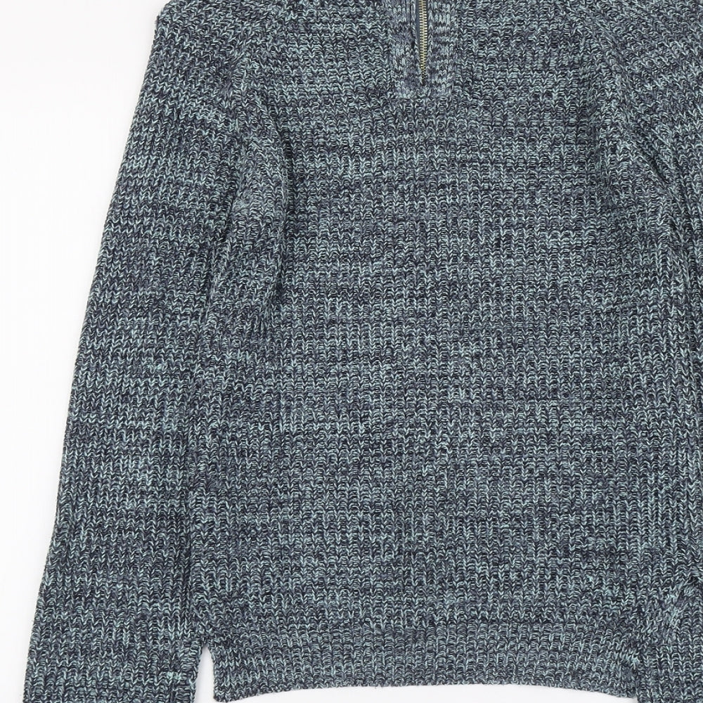 Atmosphere Womens Black Scoop Neck Acrylic Pullover Jumper Size 8
