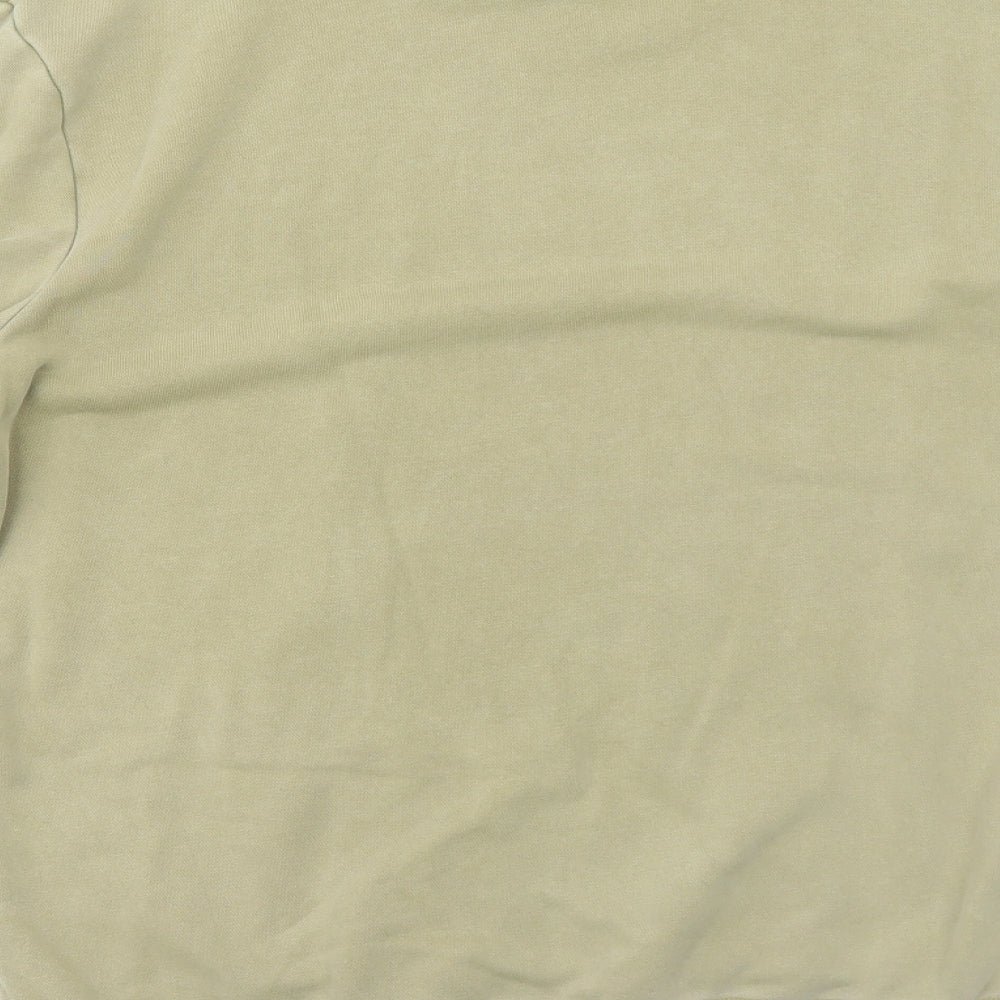 H&M Mens Green Cotton Pullover Sweatshirt Size S