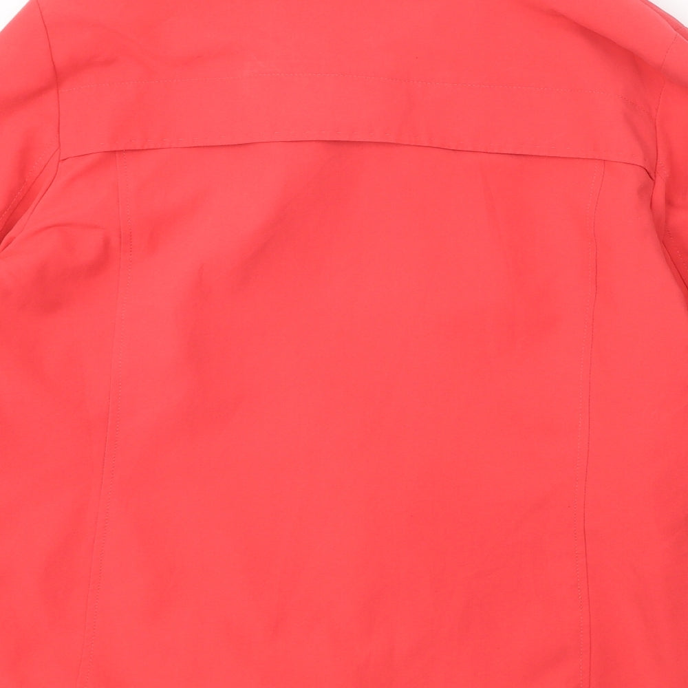 Classic Womens Red Jacket Size 16 Button