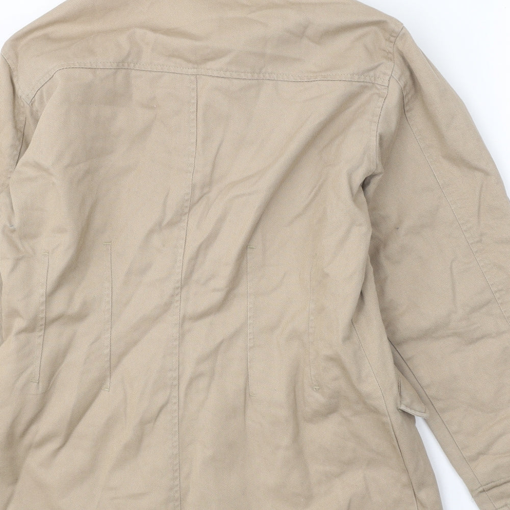 NEXT Womens Beige Jacket Coat Size M Button