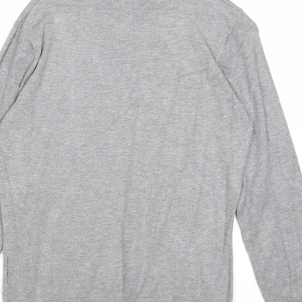 Gerard Womens Grey Roll Neck Viscose Pullover Jumper Size 10