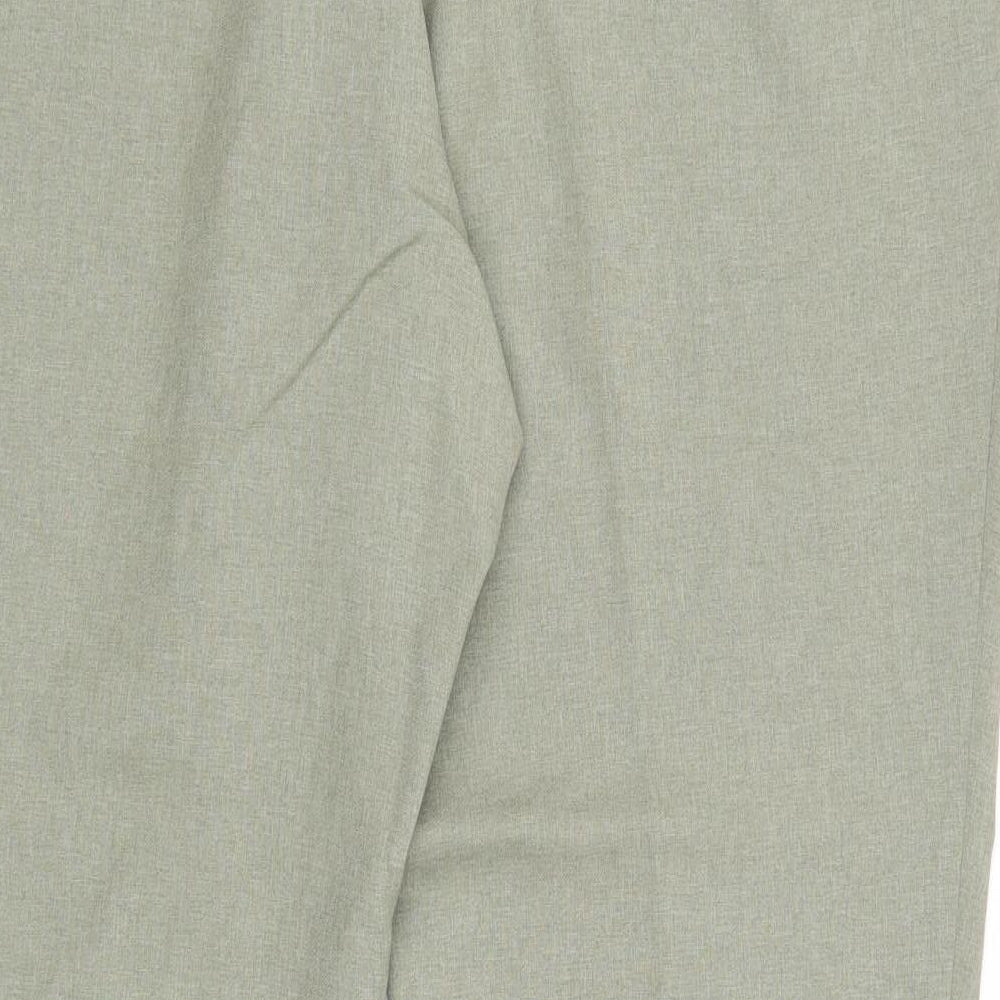 Agenda Womens Green Polyester Trousers Size 18 Regular Zip