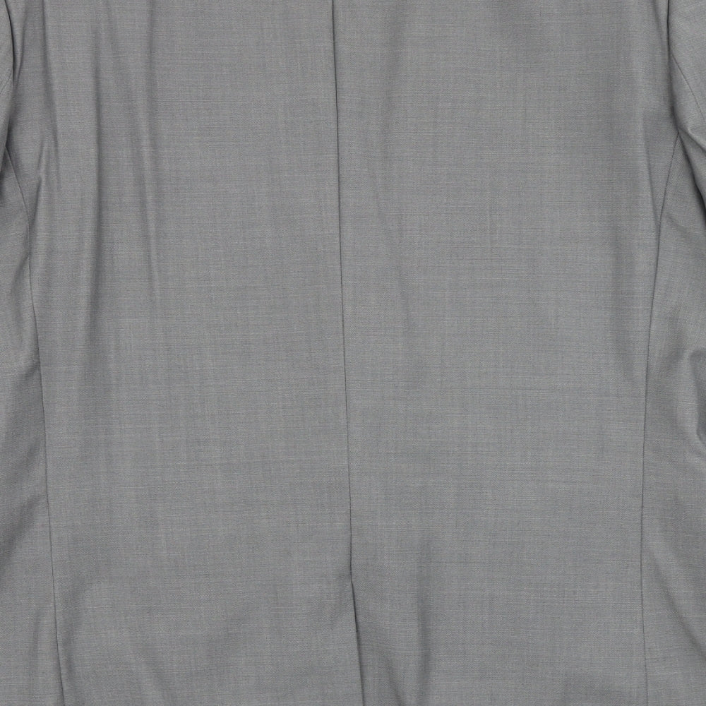 NEXT Mens Grey Wool Jacket Blazer Size 40 Regular