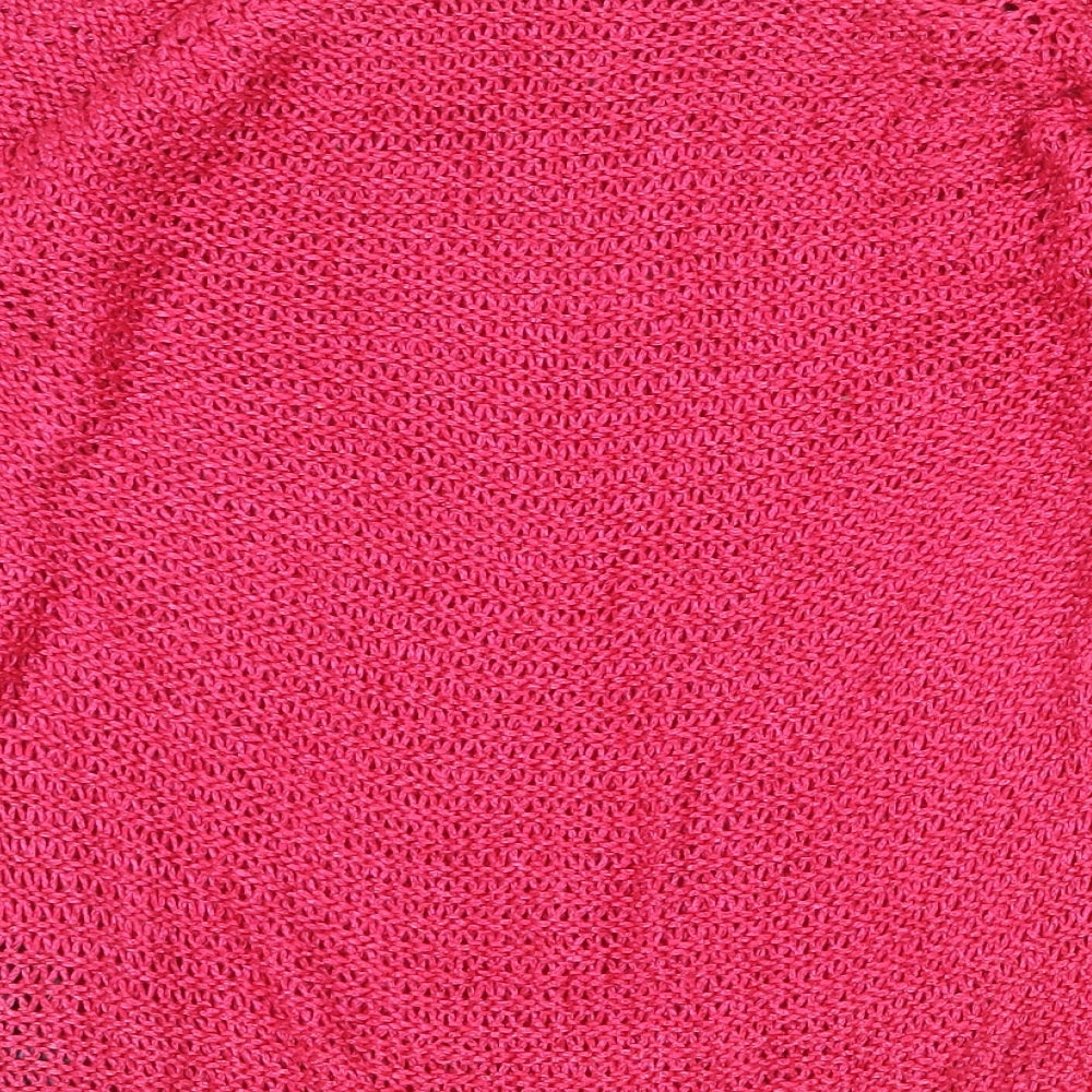 Per Una Womens Pink Boat Neck Acrylic Pullover Jumper Size M