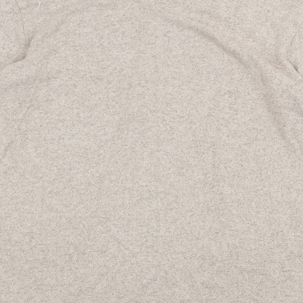 H&M Womens Beige Scoop Neck Viscose Pullover Jumper Size S