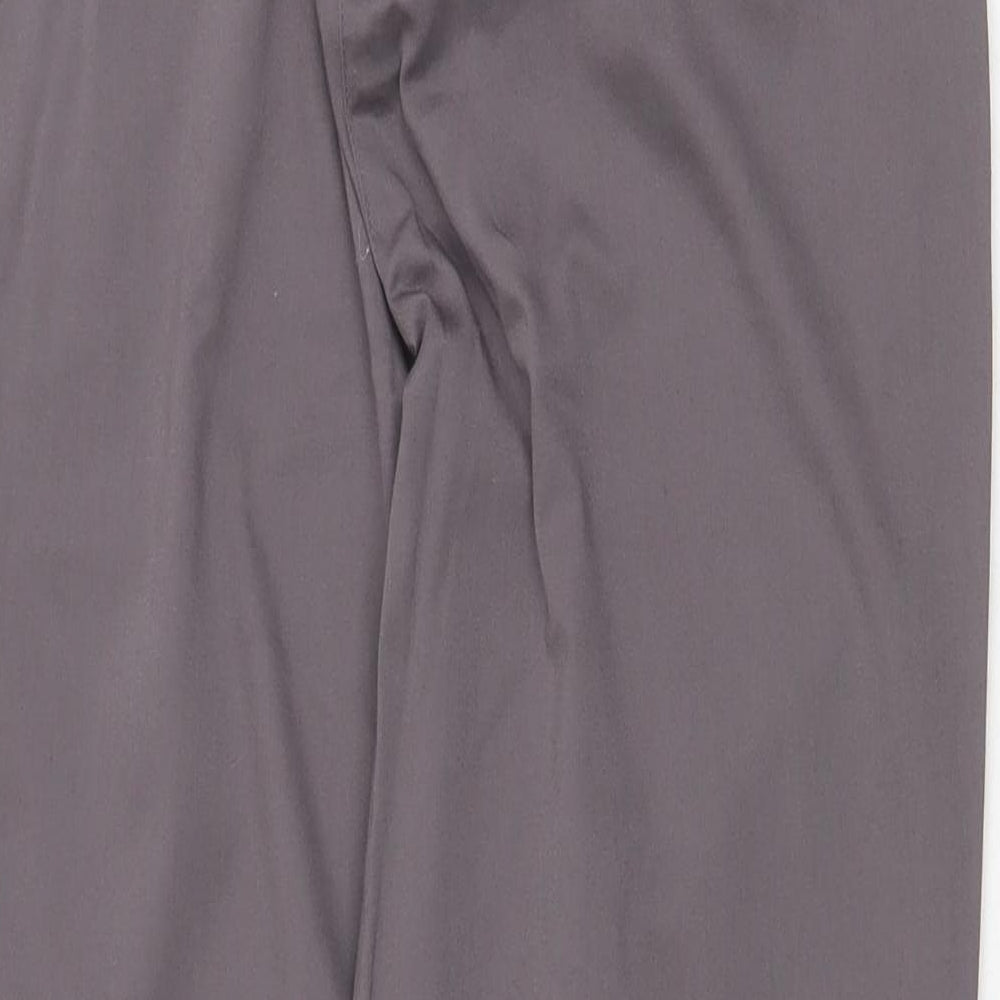 Gerry Weber Womens Grey Polyester Chino Trousers Size 32 in Regular Zip