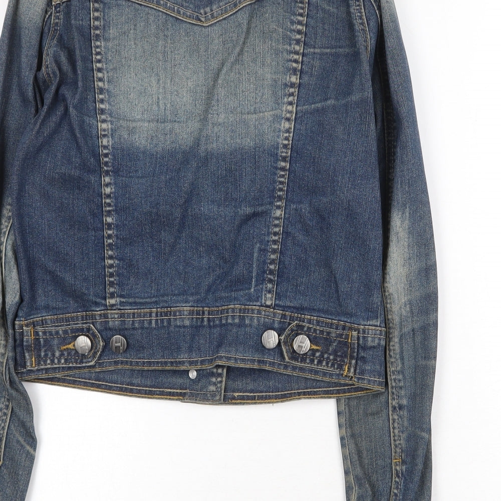 By Henry Holland Womens Blue Jacket Size 8 Button