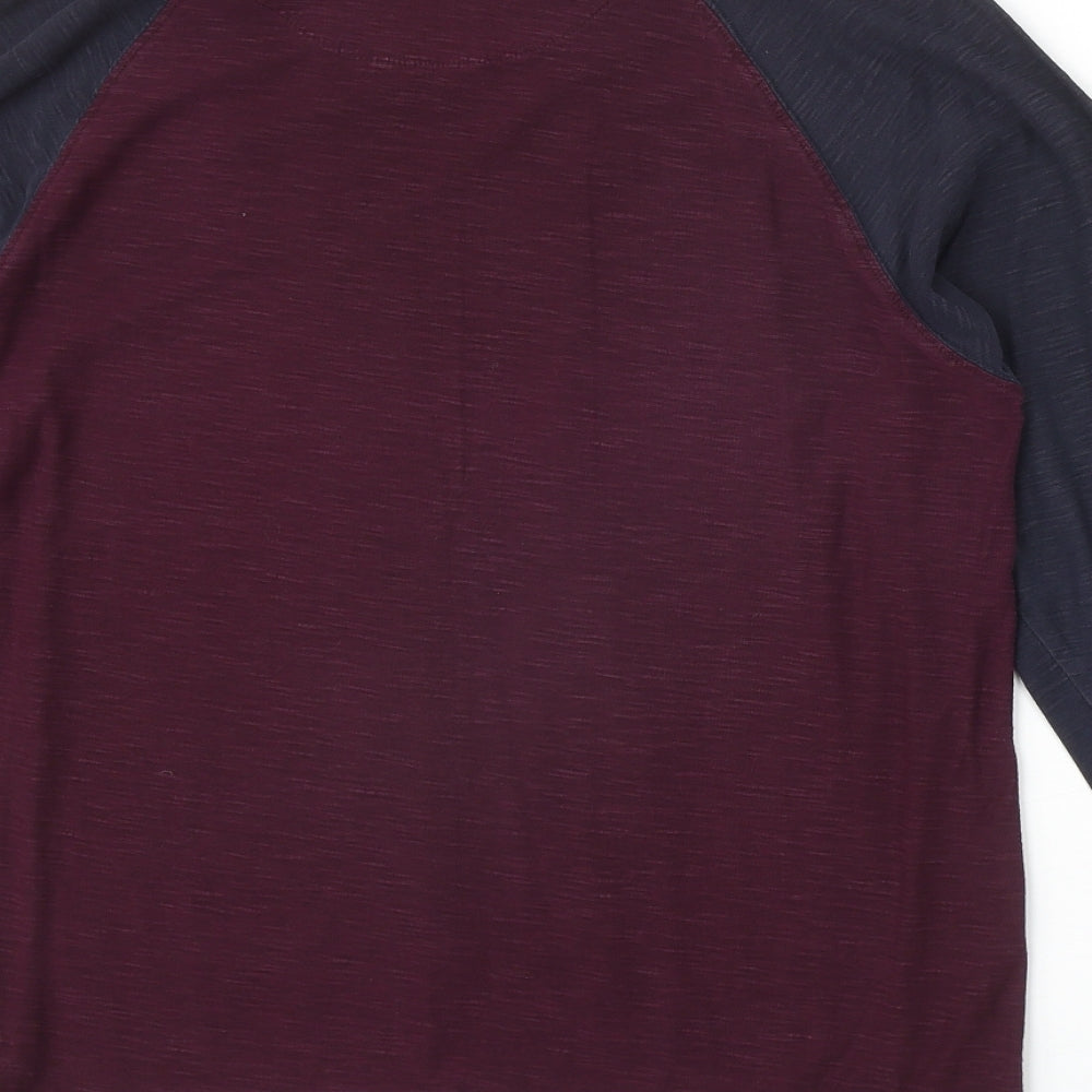 Easy Mens Red Polyester Pullover Sweatshirt Size M - Boston