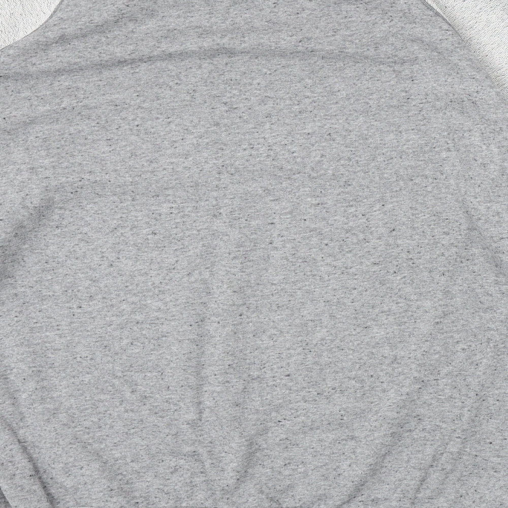 River Island Mens Grey Polyester Pullover Sweatshirt Size XL