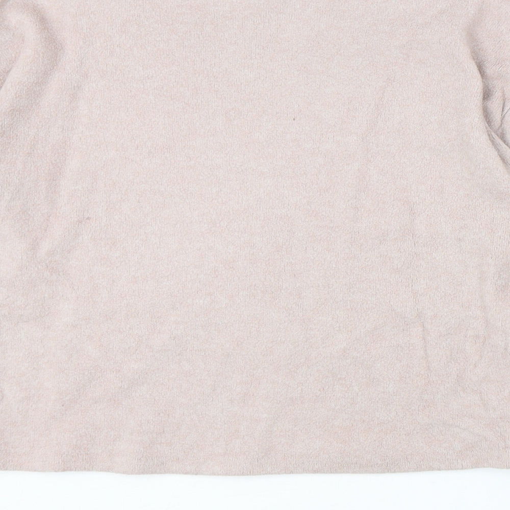 New Look Womens Pink Polyester Pullover Sweatshirt Size S Pullover
