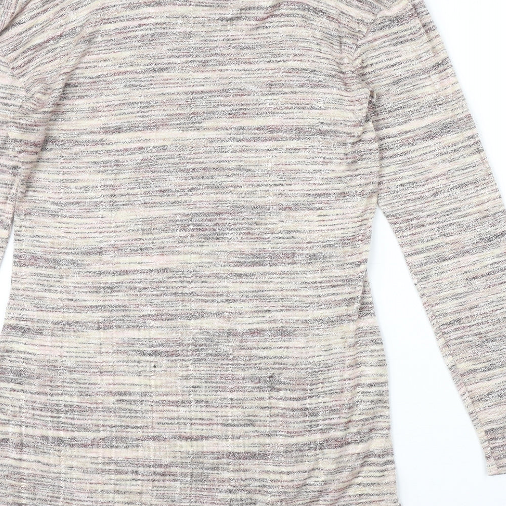 Knox Rose Womens Multicoloured Roll Neck Rayon Pullover Jumper Size M