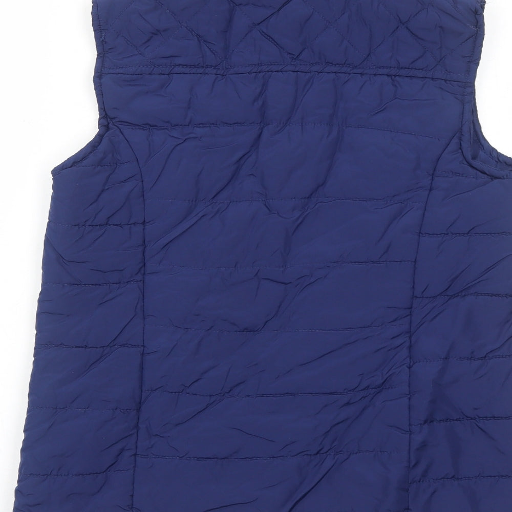 Bonmarché Womens Blue Gilet Jacket Size 10 Zip