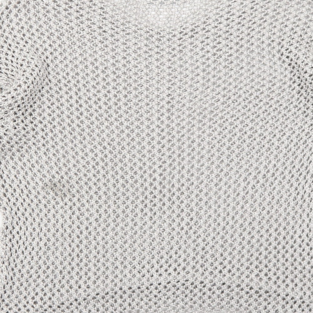 Wallis Womens Grey Crew Neck Polyester Pullover Jumper Size S Pullover