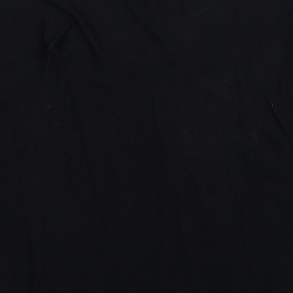 Debenhams Womens Black V-Neck Viscose Pullover Jumper Size M