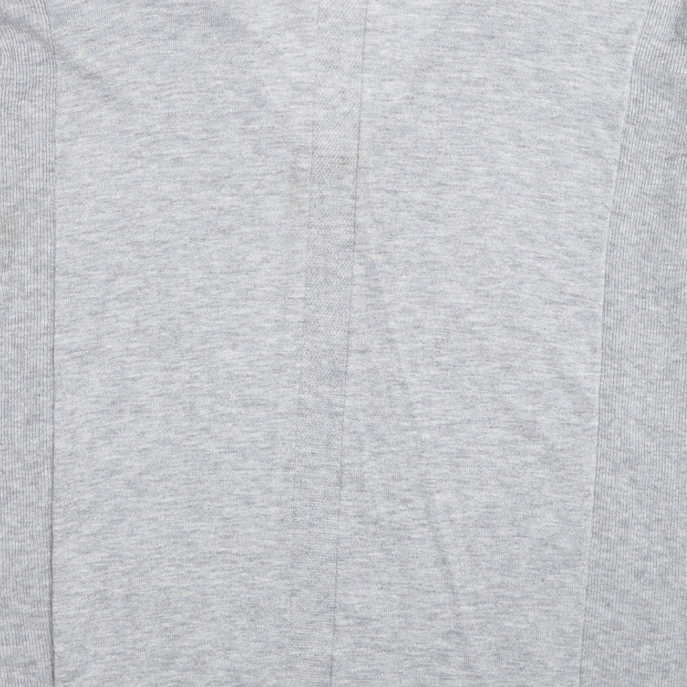Debenhams Womens Grey V-Neck Polyester Pullover Jumper Size 10