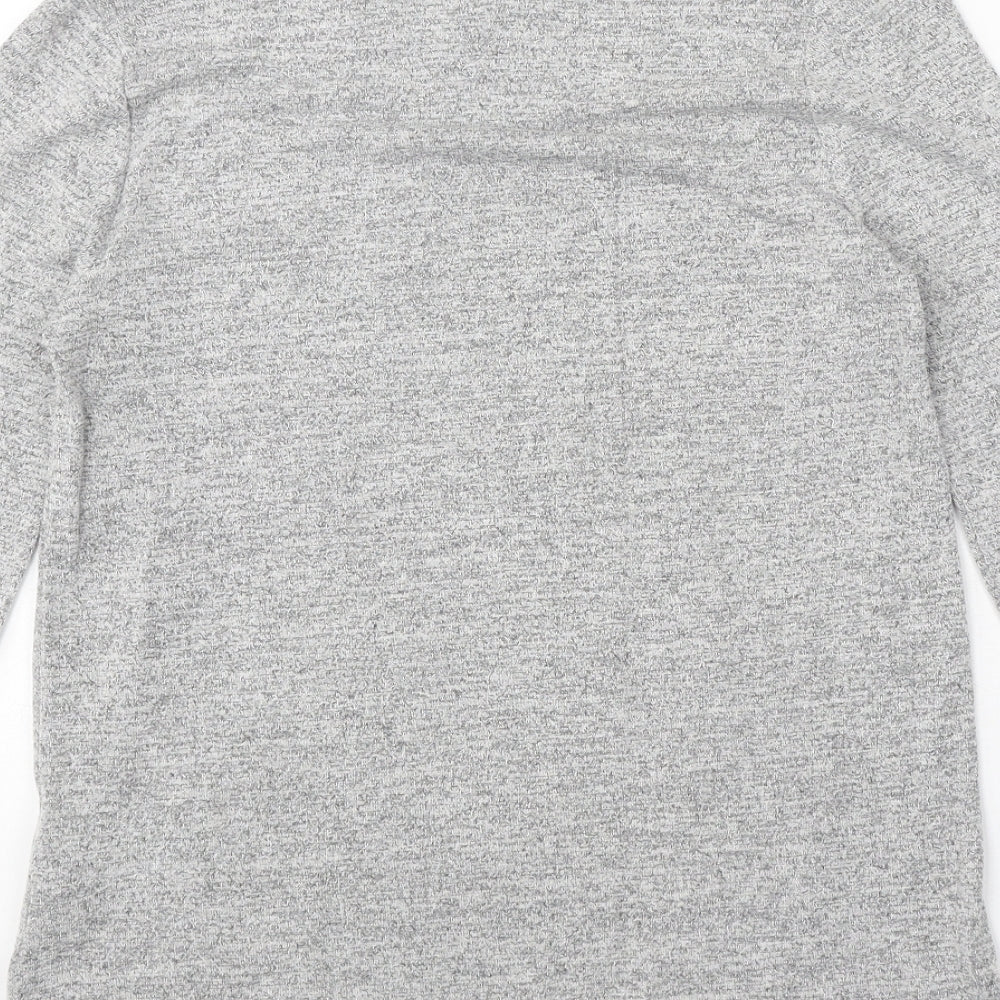 FOREVER 21 Womens Grey Round Neck Acrylic Pullover Jumper Size S
