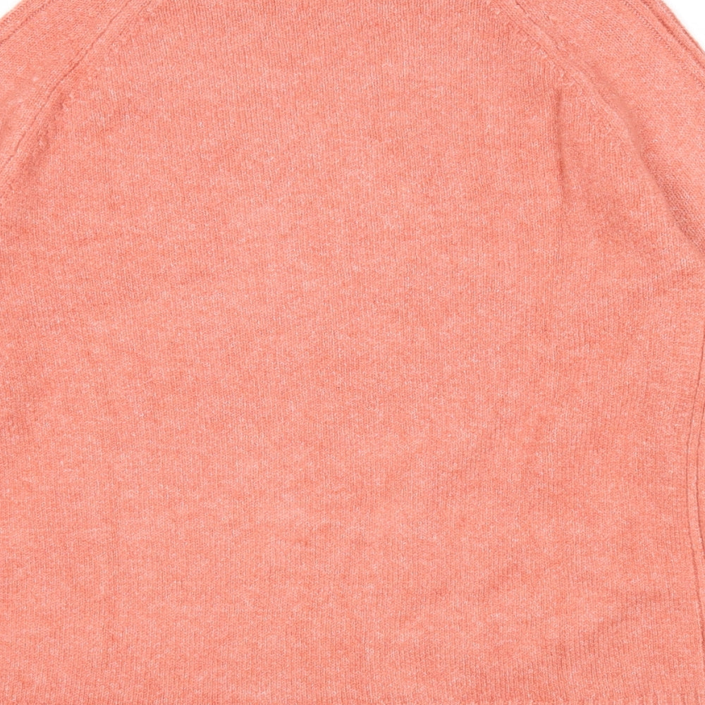 Marks & Spencer Womens Red Round Neck Acrylic Pullover Jumper Size M