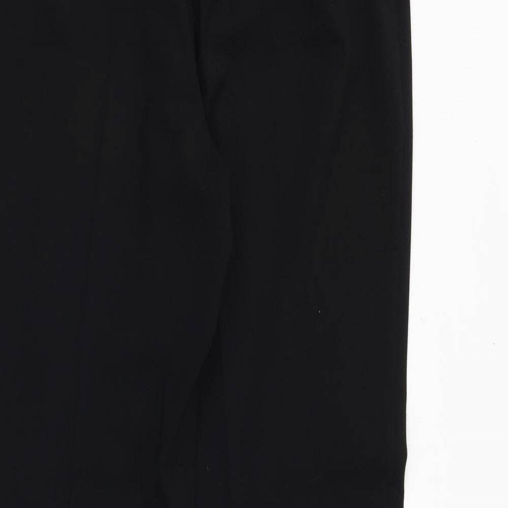 Damart Womens Black Polyester Trousers Size 32 in Regular Button