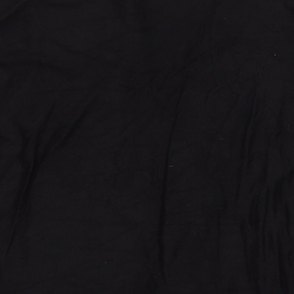 H&M Womens Black V-Neck Acrylic Cardigan Jumper Size XS