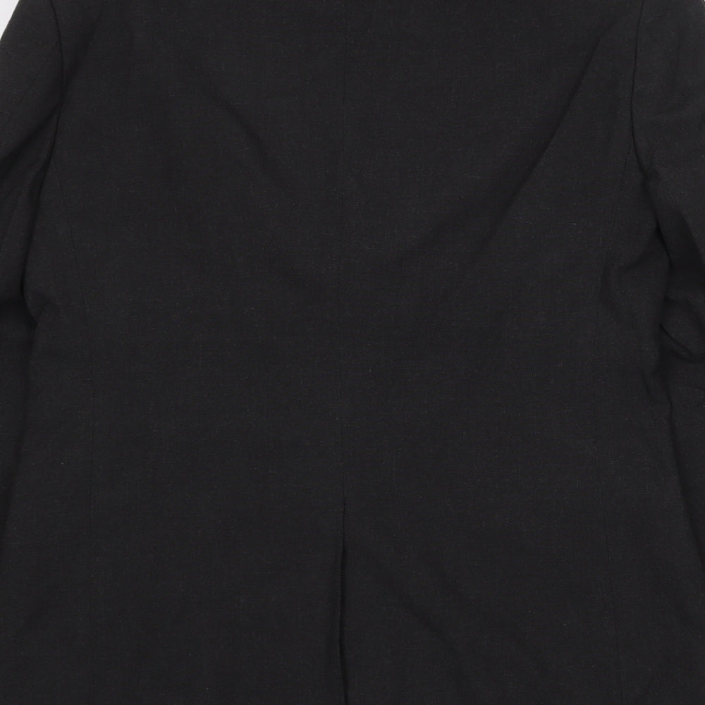 Marks & Spencer Mens Grey Polyester Jacket Blazer Size 38 Regular