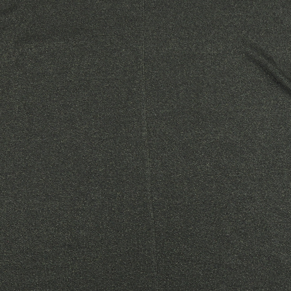 Topshop Womens Green Round Neck Polyester Pullover Jumper Size 8