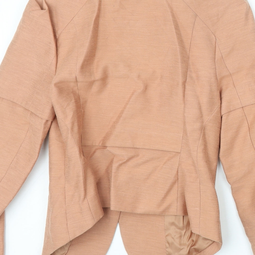H&M Womens Pink Jacket Blazer Size 10 Zip