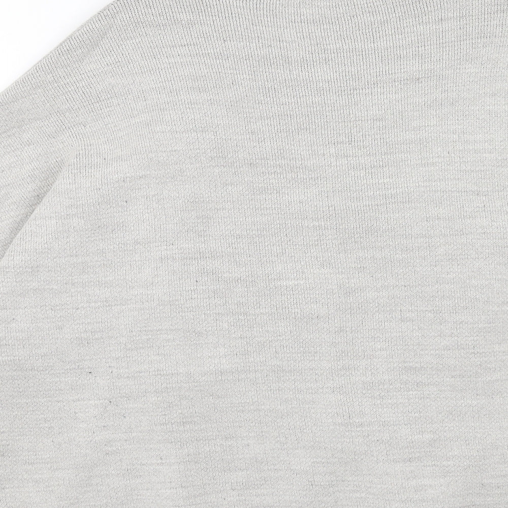 Atmosphere Womens Grey Round Neck Acrylic Cardigan Jumper Size S - Size S-M
