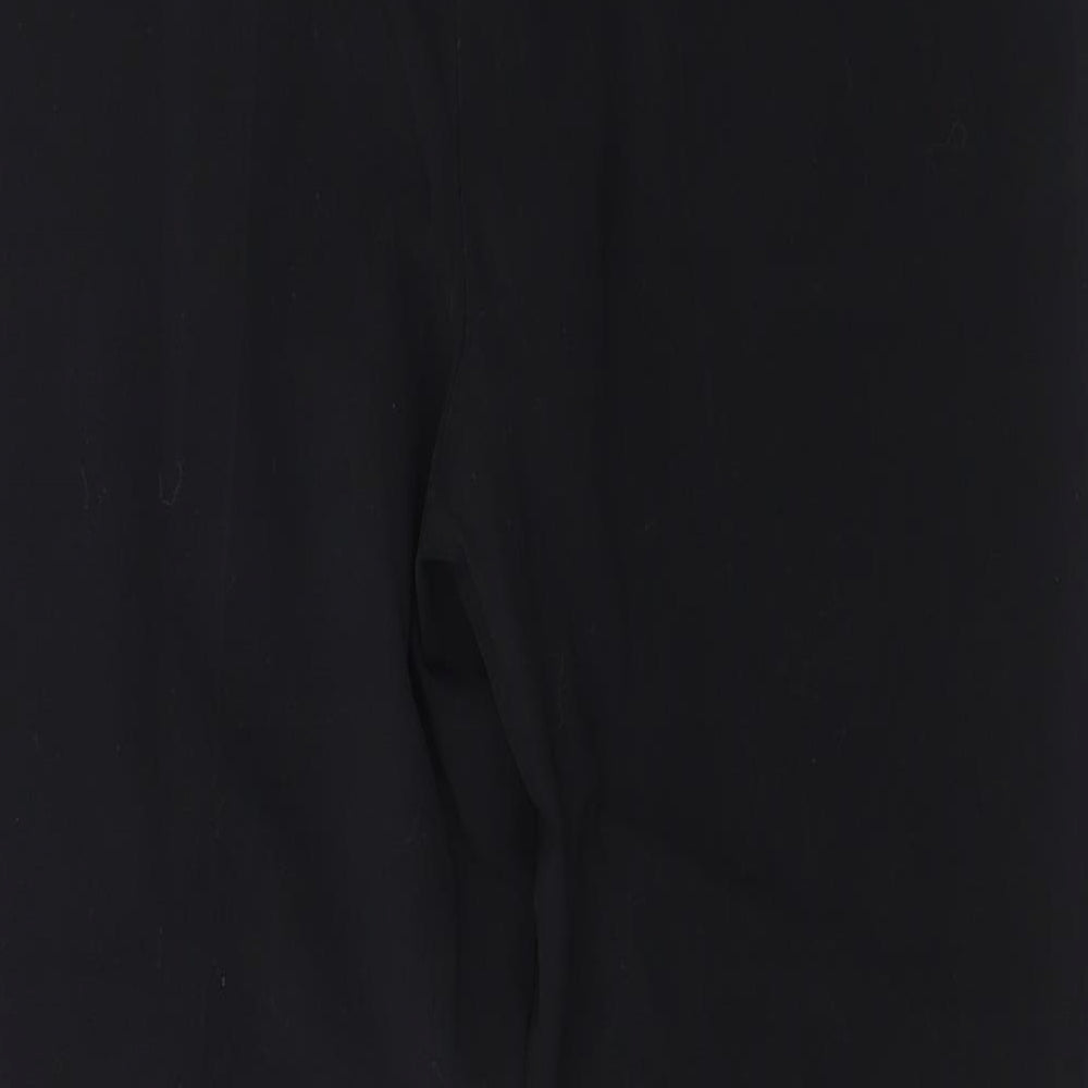 Berkertex Womens Black Polyester Trousers Size 16 Regular Zip