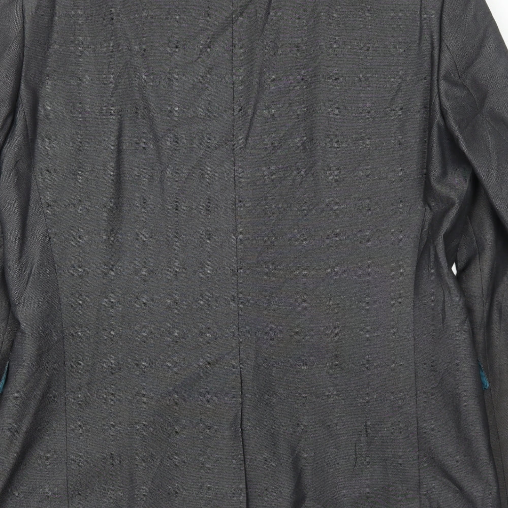 Marks & Spencer Mens Grey Polyester Jacket Suit Jacket Size 40 Regular