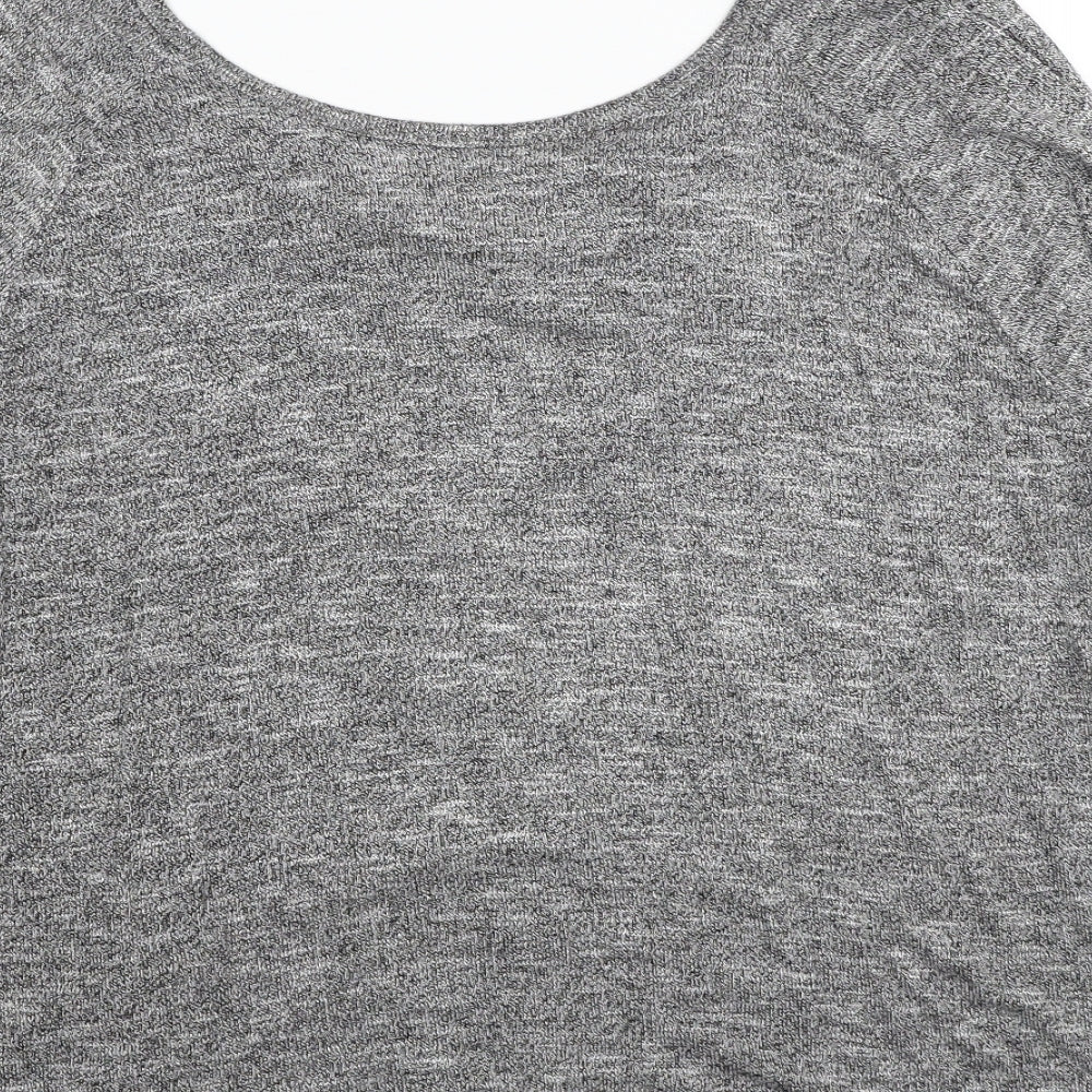 Atmosphere Womens Grey Scoop Neck Polyester Pullover Jumper Size 14