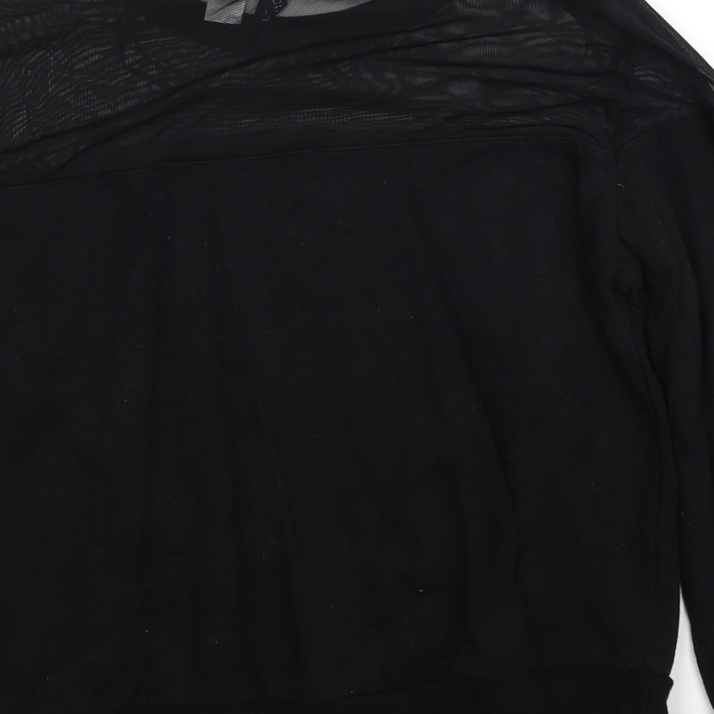 Divided by H&M Womens Black Cotton Pullover Sweatshirt Size M Pullover