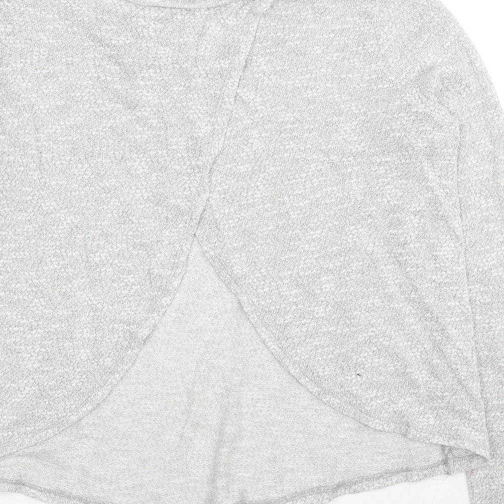 New Look Womens Grey Round Neck Polyester Pullover Jumper Size 8