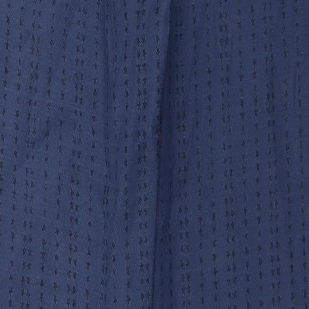 Cecil Womens Blue Geometric Cotton Straight Jeans Size 26 in Regular Zip - Star Pattern