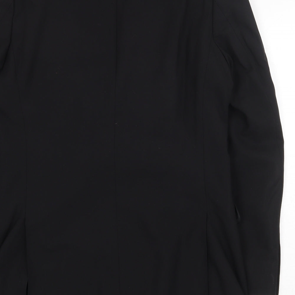 Burton Mens Black Wool Jacket Suit Jacket Size 38 Regular