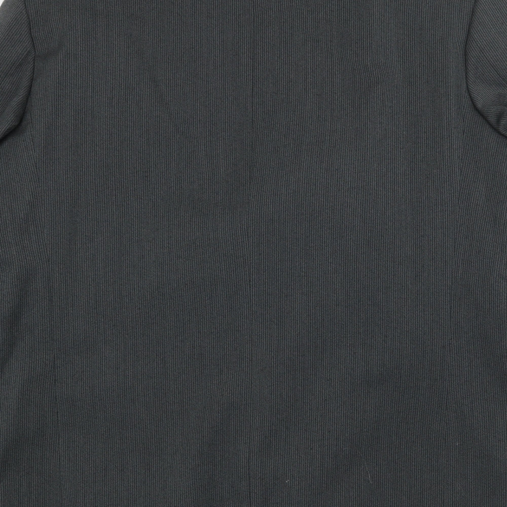 Victoria Mens Grey Polyester Jacket Suit Jacket Size 44 Regular