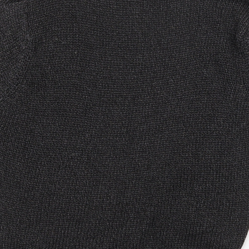 NEXT Womens Grey V-Neck Viscose Cardigan Jumper Size 10