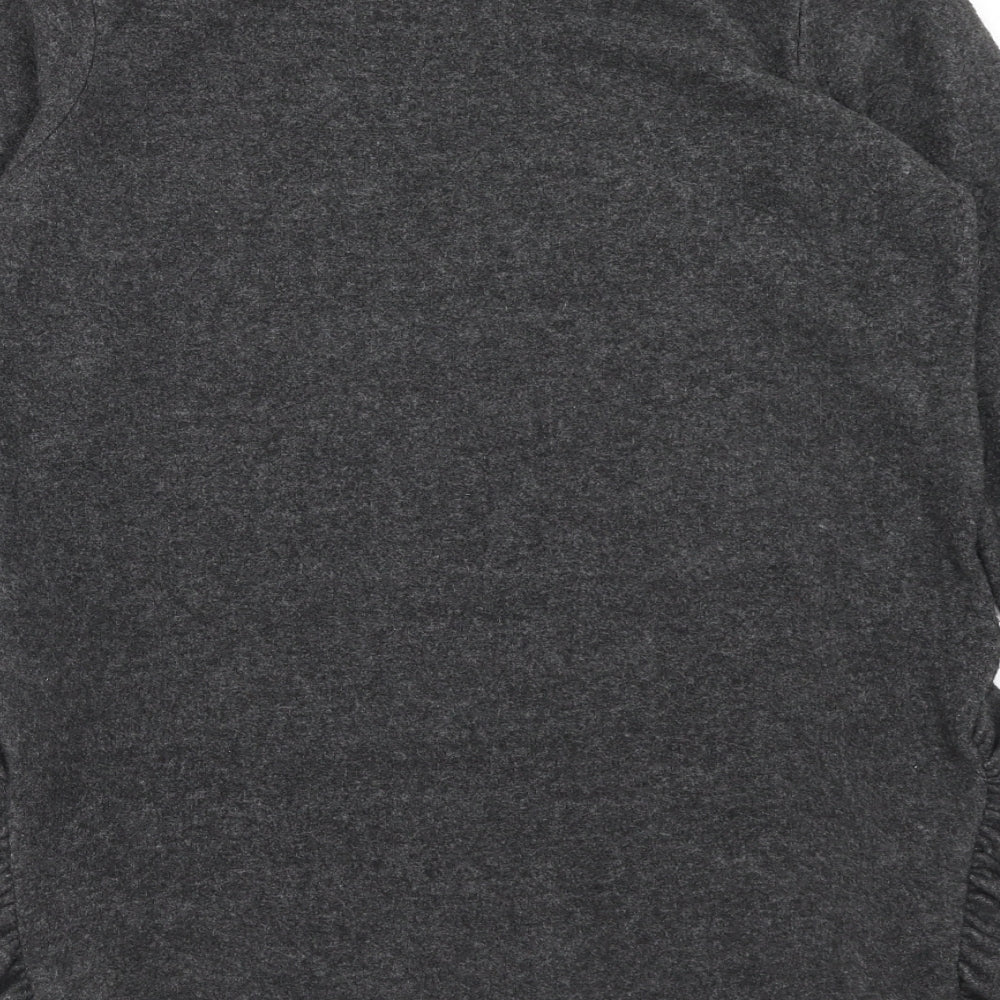 NEXT Womens Grey Boat Neck Polyester Pullover Jumper Size 8