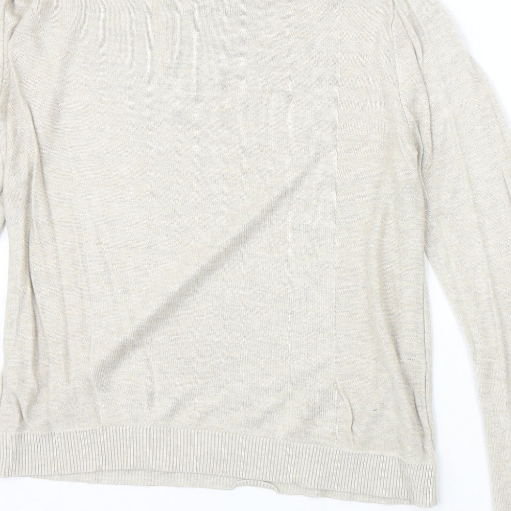 ASOS Womens Beige Round Neck Viscose Pullover Jumper Size 8