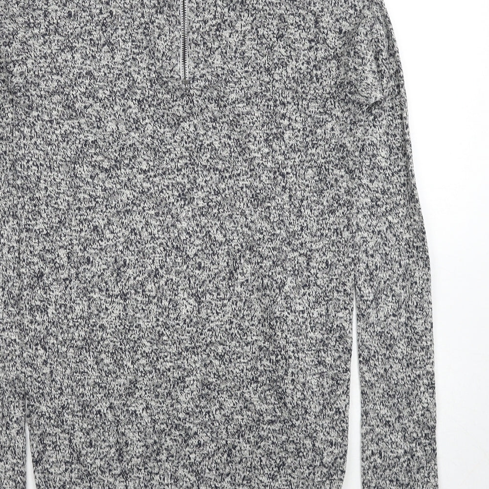 NEXT Womens Grey Round Neck Cotton Pullover Jumper Size 6