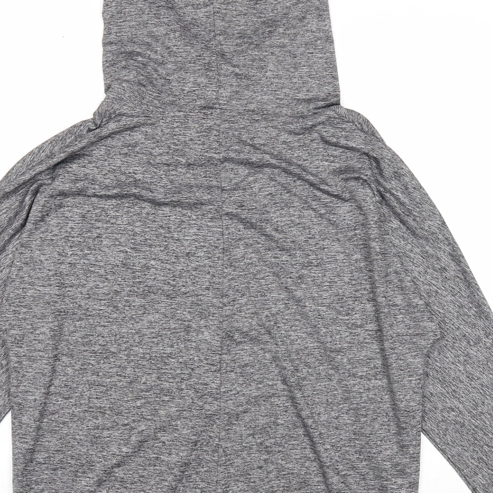 Papaya Womens Grey Polyester Pullover Hoodie Size S Pullover