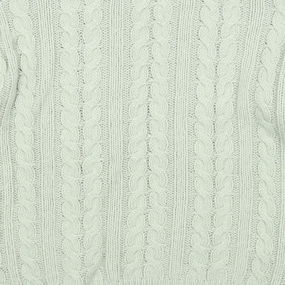 Atmosphere Womens Green Round Neck Acrylic Pullover Jumper Size 4