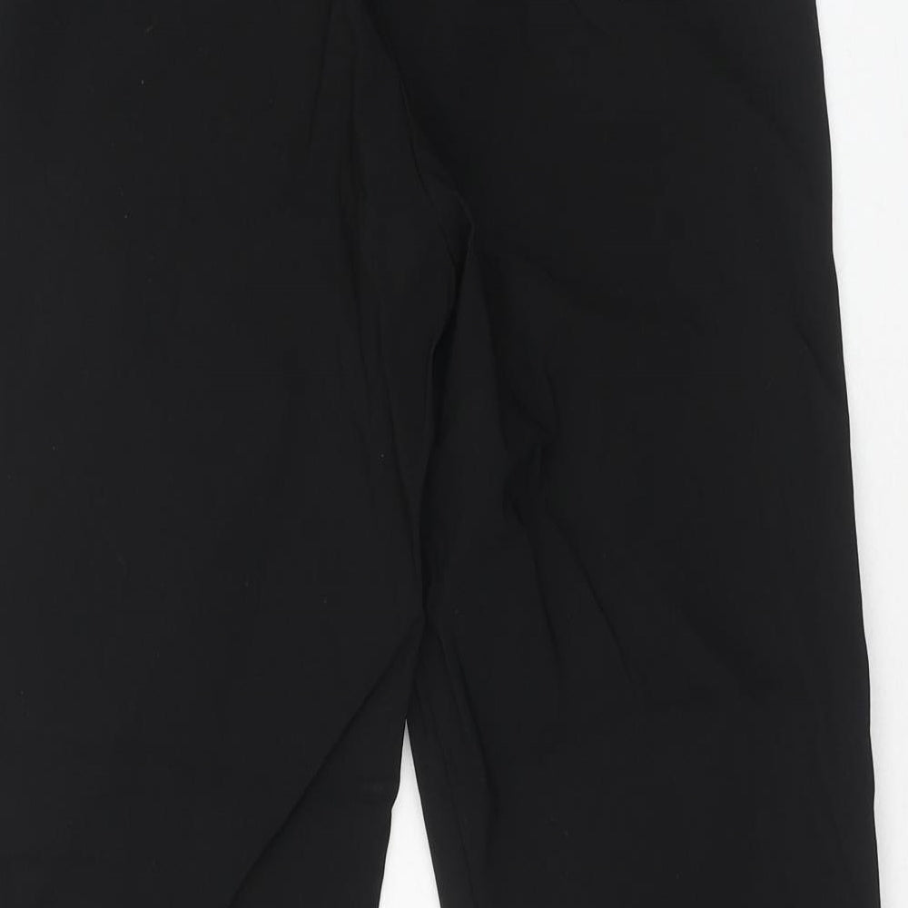 Soft B Womens Black Viscose Trousers Size 10 Regular Zip