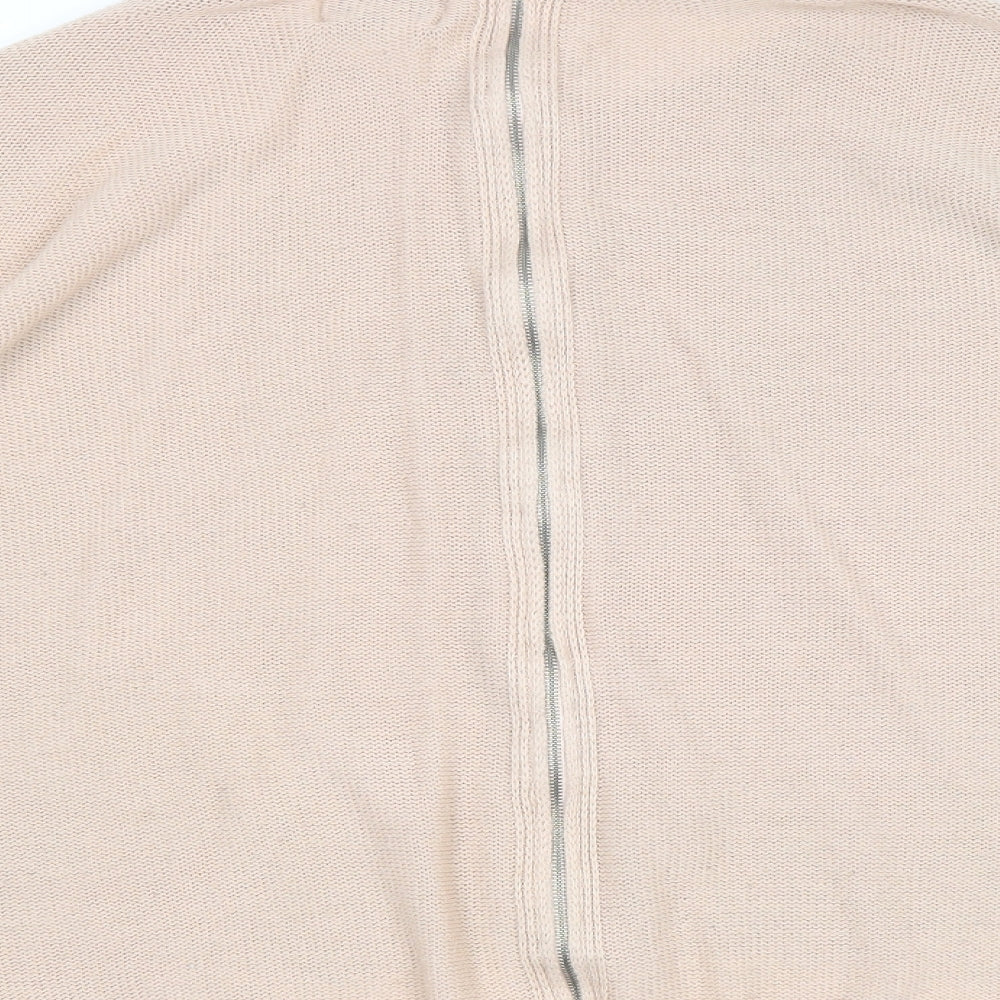 Papaya Womens Pink Boat Neck Acrylic Pullover Jumper Size L