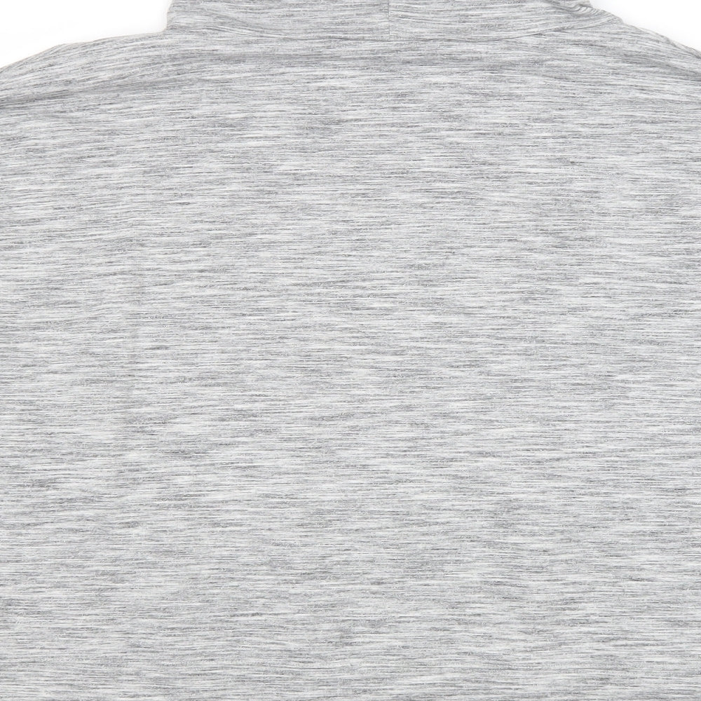 New Look Womens Grey Roll Neck Cotton Pullover Jumper Size L