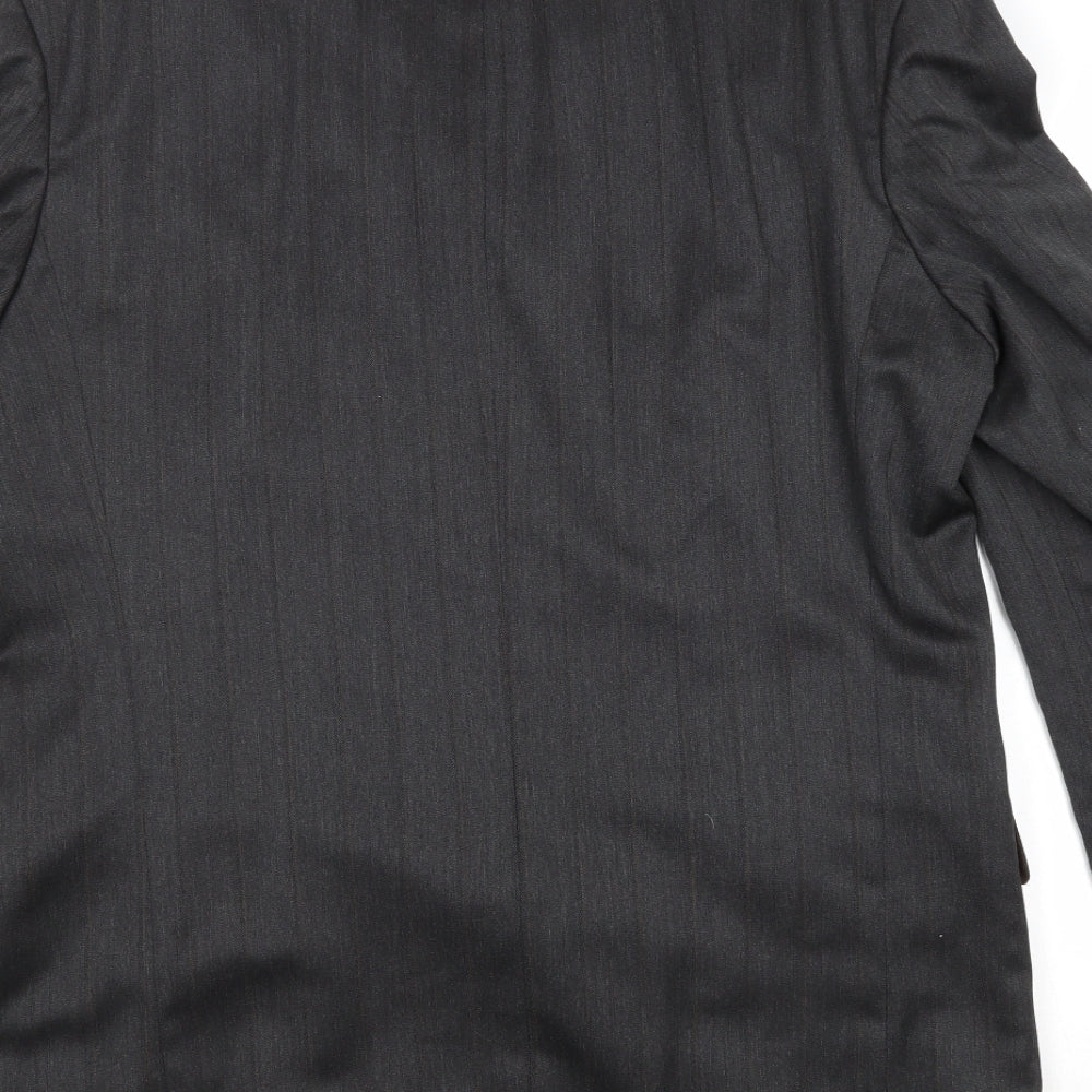 Marks & Spencer Mens Grey Polyester Jacket Suit Jacket Size 42 Regular