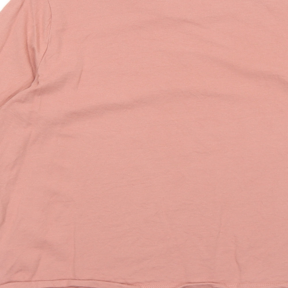 Very Womens Pink Viscose Basic T-Shirt Size 12 Round Neck - Self Love Always
