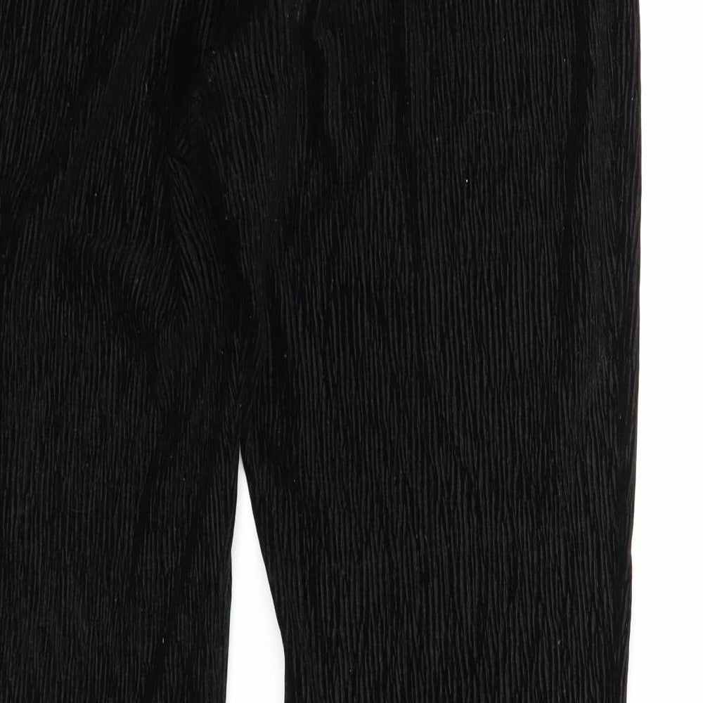 Divided Womens Black Polyester Jogger Trousers Size M Regular - Textured