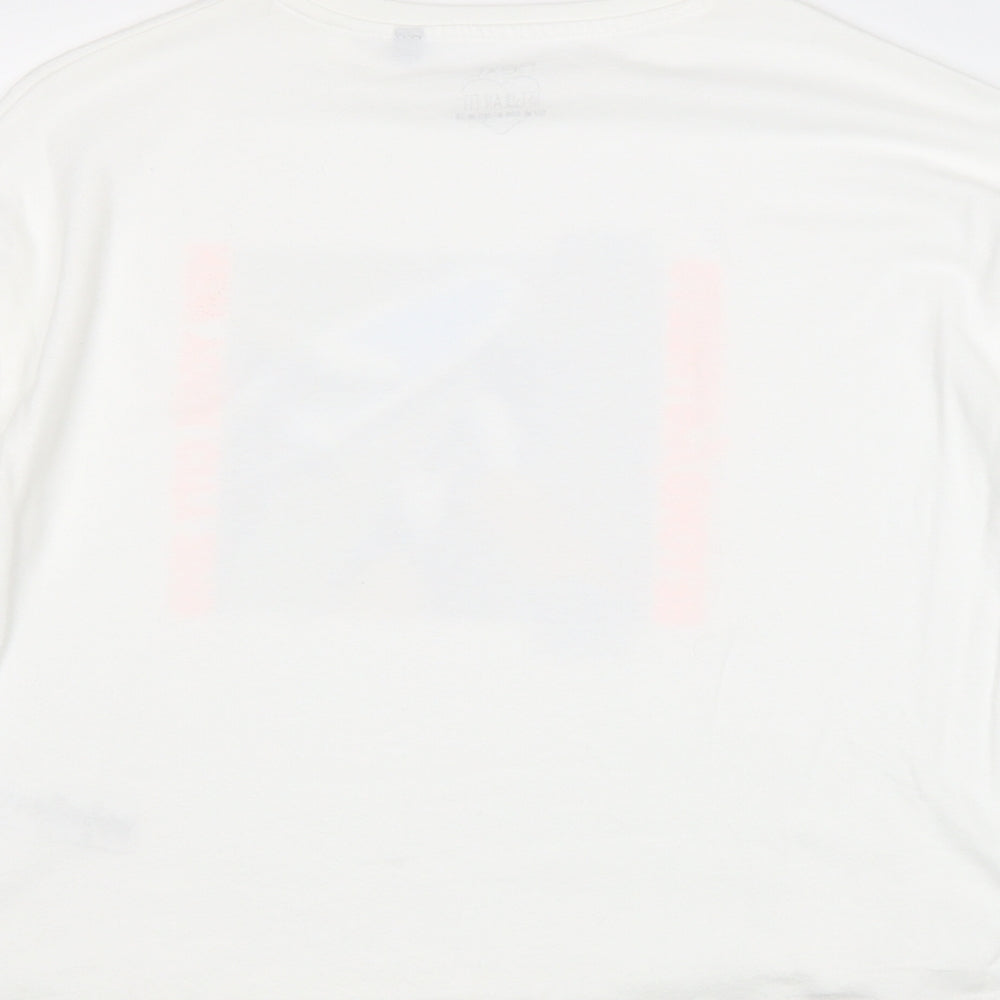 Next Boys White 100% Cotton Pullover T-Shirt Size 11 Years Crew Neck Pullover