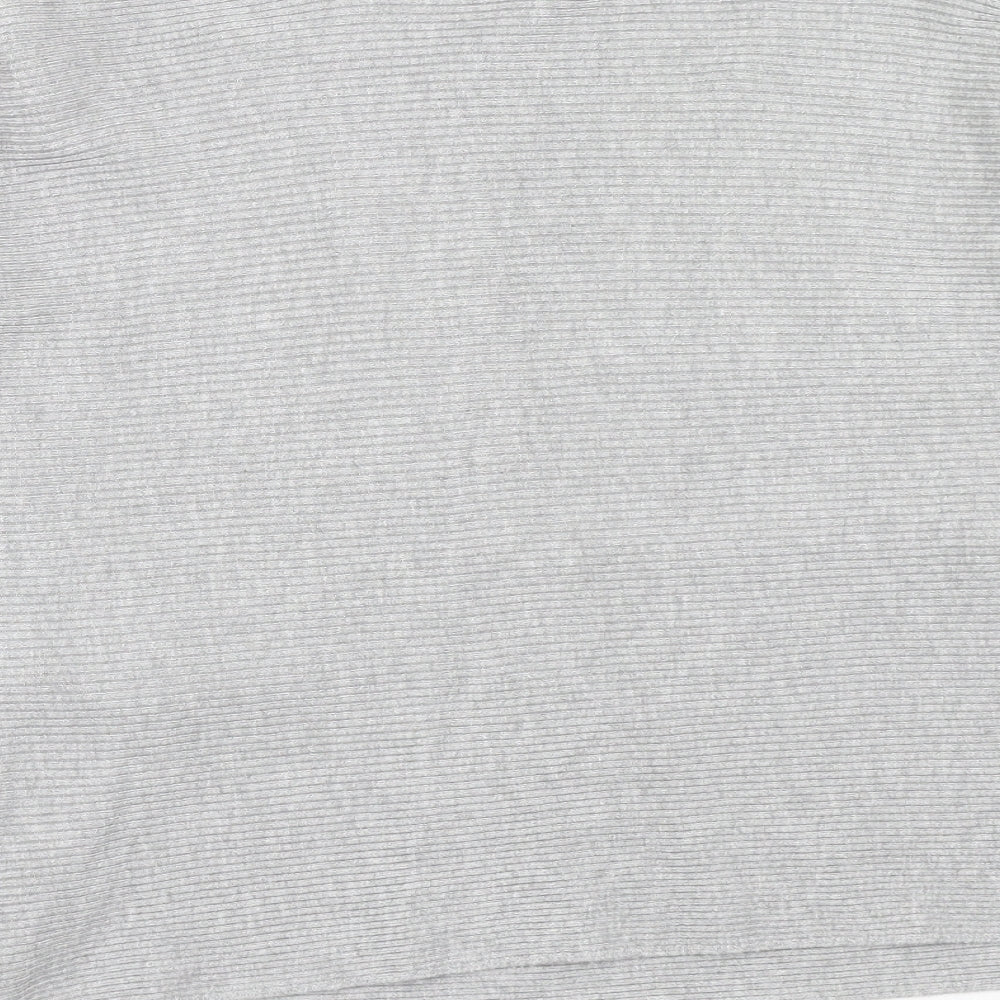 Miss Selfridge Womens Grey Boat Neck Viscose Pullover Jumper Size 12