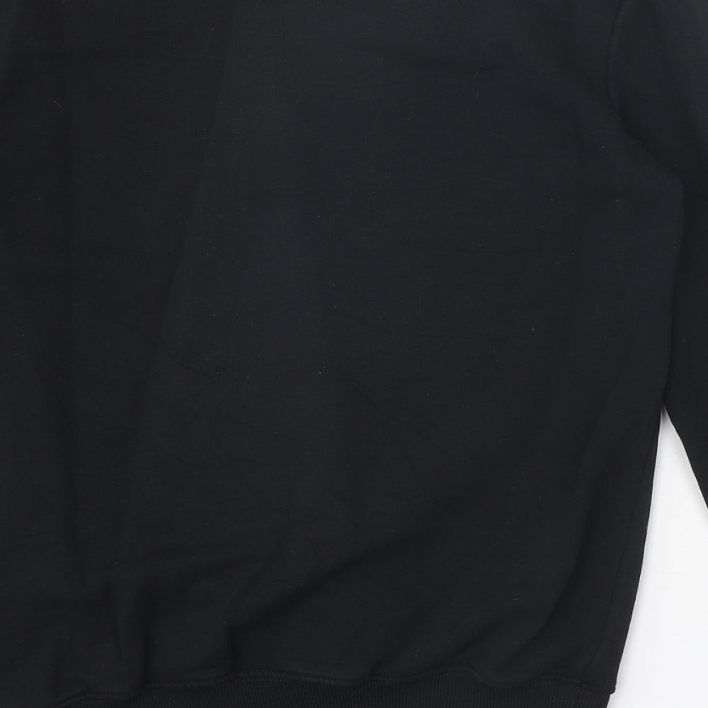 Preworn Womens Black Cotton Pullover Sweatshirt Size S Pullover